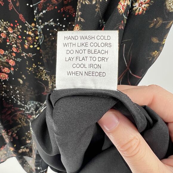 Modcloth Black Floral Midi Dress - Picture 10 of 11